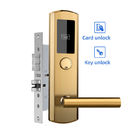 Hệ thống khóa cửa khách sạn thông minh bằng thẻ RFID bằng thép không gỉ với chìa khóa cơ học