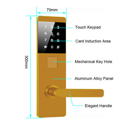 Nhôm hợp kim TTlock Password Điện tử khóa cửa thông minh cho căn hộ Home Office