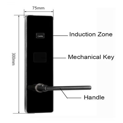 Thép không gỉ Smart Key Card Khách sạn khóa điện tử với chứng nhận CE FCC