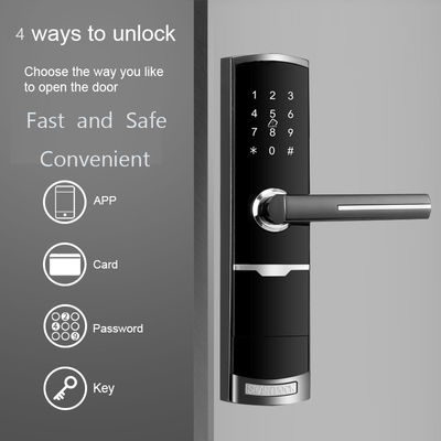 Màu vàng điều khiển từ xa Smart Keypad Door Lock với TTlock ứng dụng Card Key