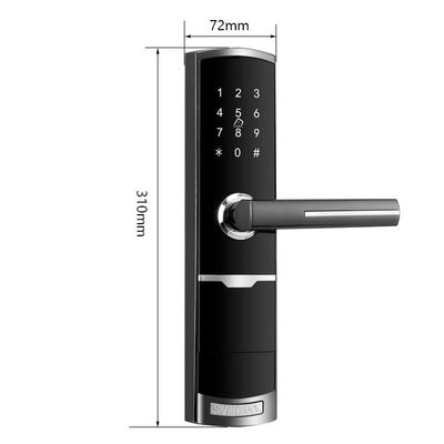 Màu vàng điều khiển từ xa Smart Keypad Door Lock với TTlock ứng dụng Card Key