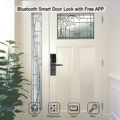 Thép không gỉ 6068 Mortise TTlock App Kiểm soát khóa cửa với bàn phím thông minh