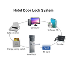 Khóa thẻ chìa khóa điện tử RFID DC6V FCC Thép không gỉ cho phòng khách sạn