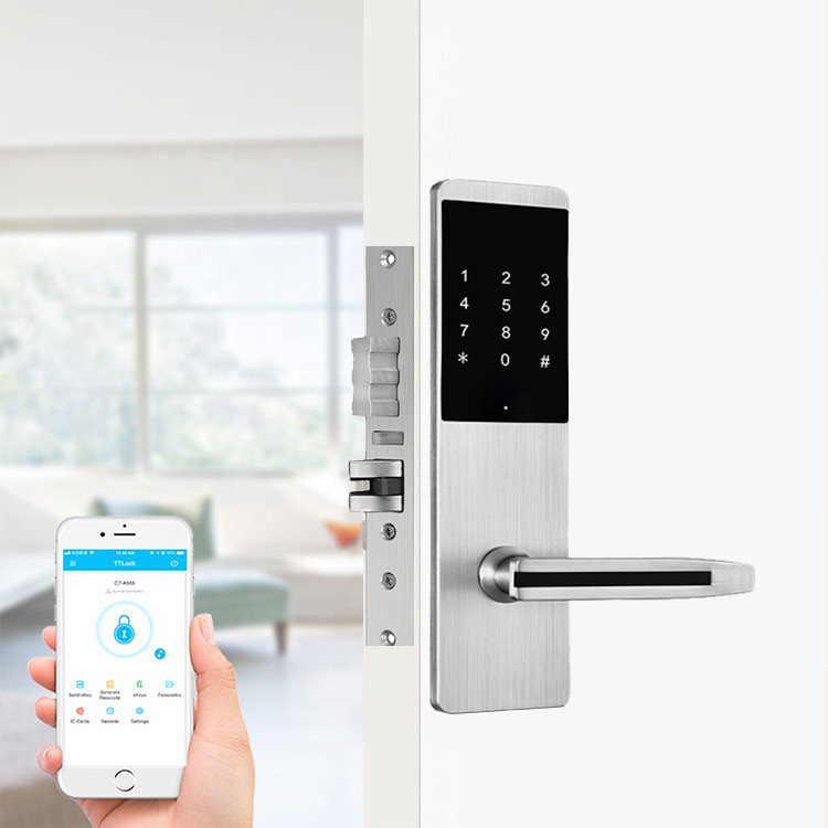 Bảo mật Bluetooth Smart Keypad Door Lock TTlock App Door Lock cho căn hộ Home Office