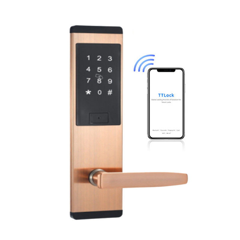 Wifi Tuya TTlock Ứng dụng Thẻ mật khẩu Khóa cửa thông minh điện tử cho cửa 38-48mm