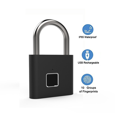 Keyless Smart Thumb Print Ổ khóa chống trộm Ổ khóa điện tử cho cửa hành lý