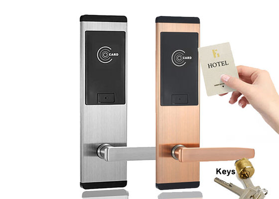 Hệ thống khóa cửa ra vào bằng thẻ FCC Khách sạn Khóa điện tử bằng thép không gỉ